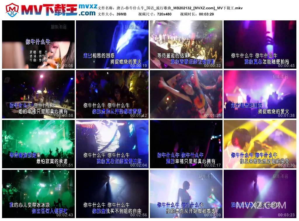 唐古-你牛什么牛_国语_流行歌曲_MB202132
